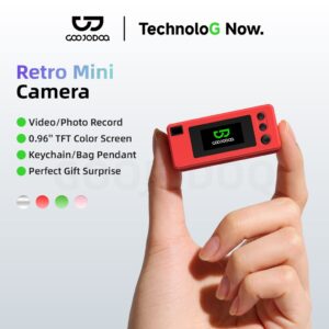 GOOJODOQ Thumb Camera Retro CCD Mini Digital