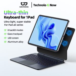 GOOJODOQ Ultra-Light Magnetic Connection Keyboard Compatible with iPad Series