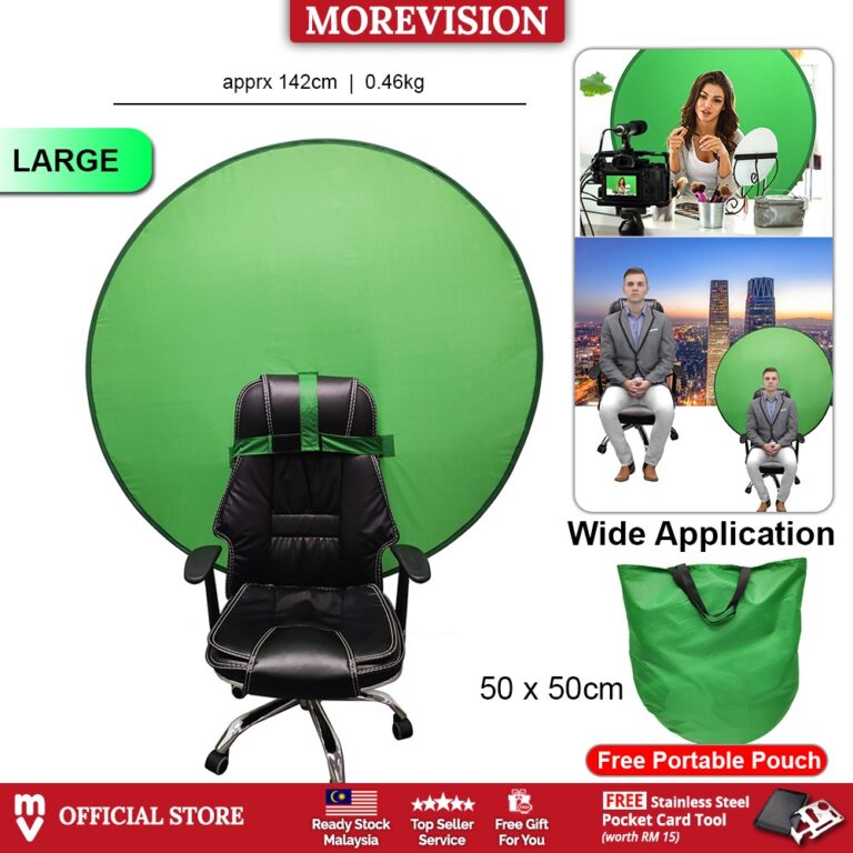 Green Screen Backdrop Portable untuk YouTube dan Studio
