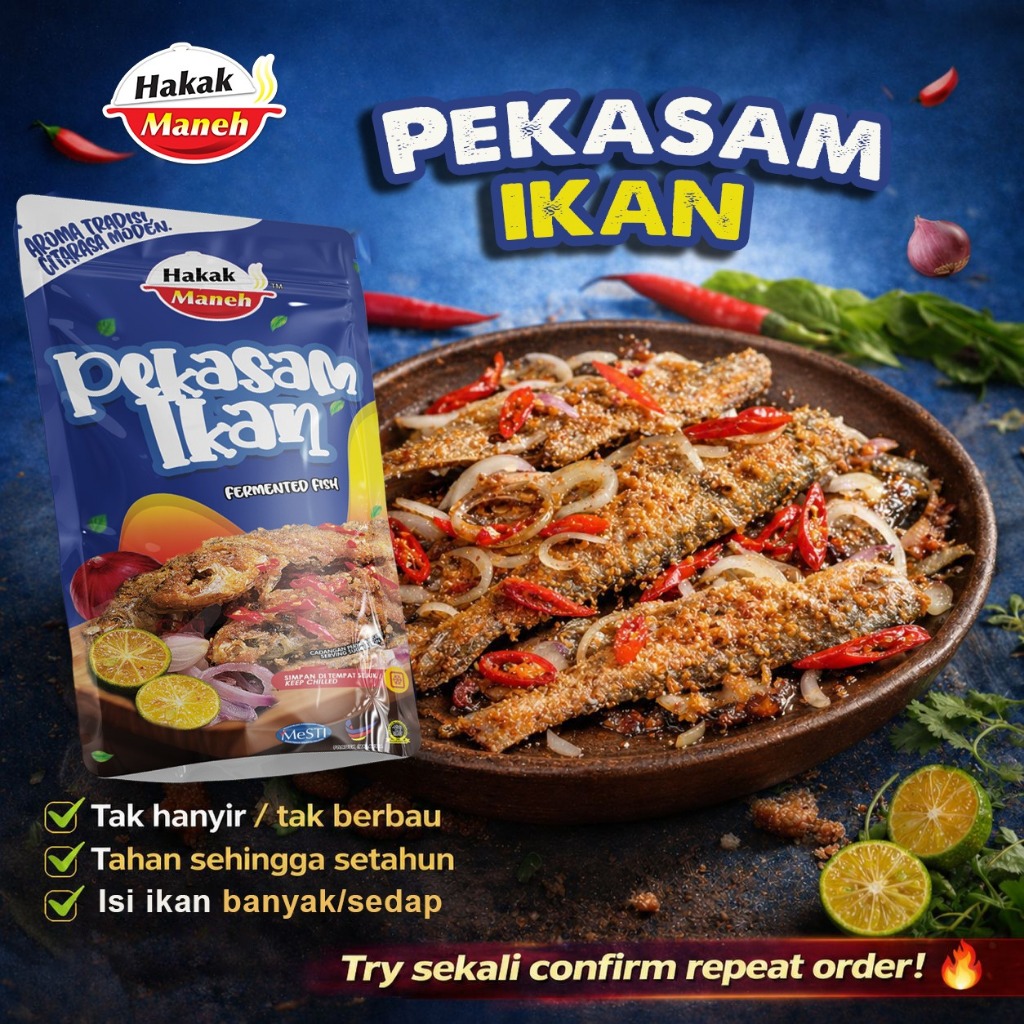 Hakak Maneh Pekasam Ikan Loma: Pilihan Tradisional untuk Penggemar Makanan Tempatan