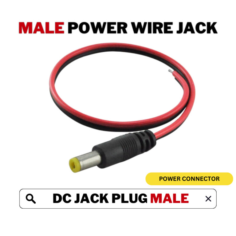 HIKVISION Analog Camera Connector Cable DC Jack Plug Male Power Socket Wire