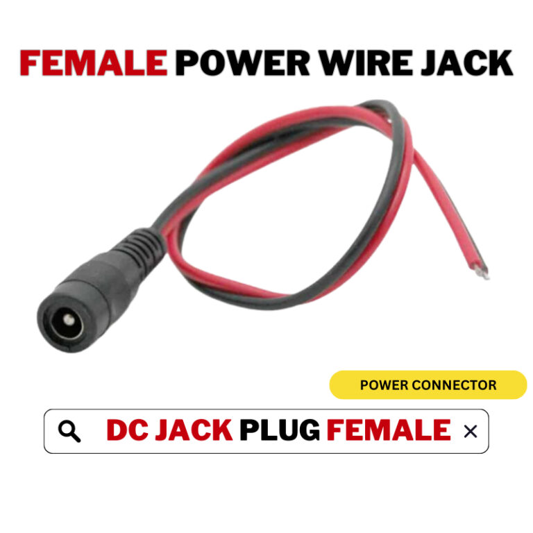 HIKVISION Analog CCTV DC Jack Plug Female Power Socket Wire