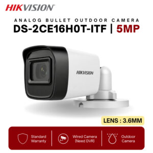 Kamera HIKVISION 5Mp Outdoor DS-2CE16H0T-ITF: Ciri dan Pemasangan Analog