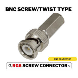 HIKVISION CCTV BNC RG6 Screw/Twist Type Connector