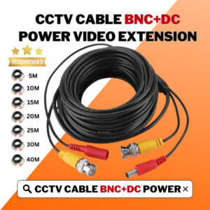 HIKVISION CCTV CABLE Bnc + Dc 30 m 2Mp