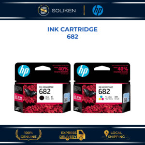 HP682 Original Ink Cartridge: Pilihan Varian Hitam dan Warna