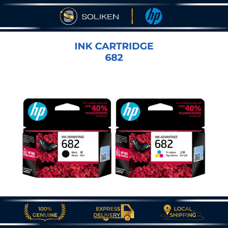 HP682 Original Ink Cartridge: Pilihan Varian Hitam dan Warna