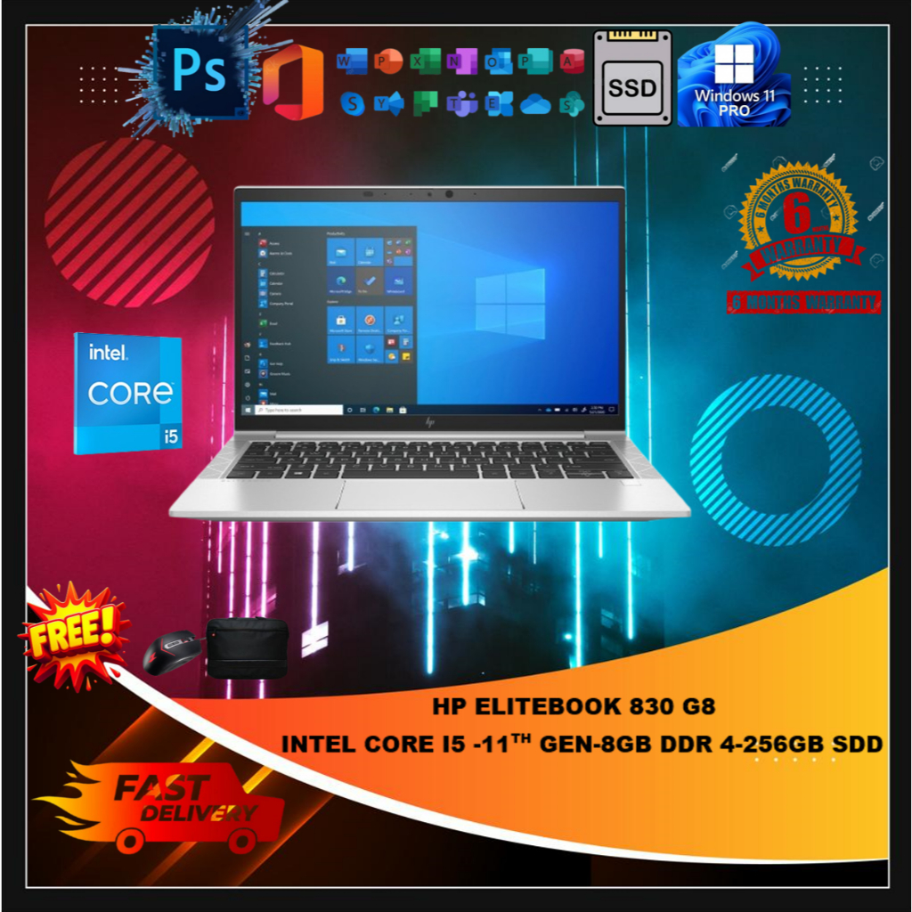 HP ELITEBOOK 830 G8 11TH GEN 8/256: Prestasi dan Spesifikasi Asas