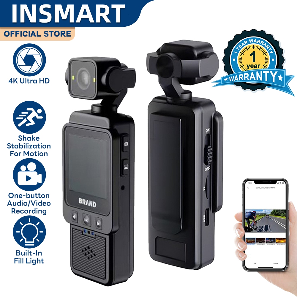 INSMART 4K Action Camera untuk Vlogging dan Aktiviti Luar