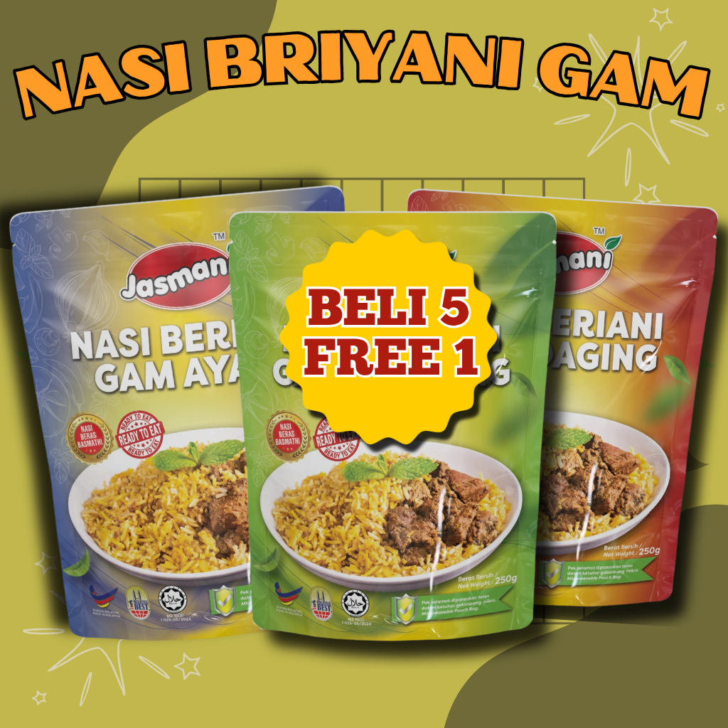 NASI BRIYANI GAM JASMANI Ready To EAT: Apa yang Anda Perlu Tahu