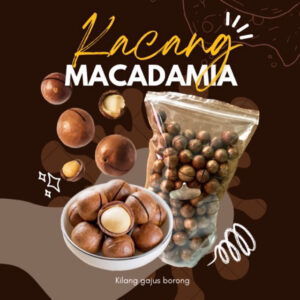 Kacang Macadamia panggang USA