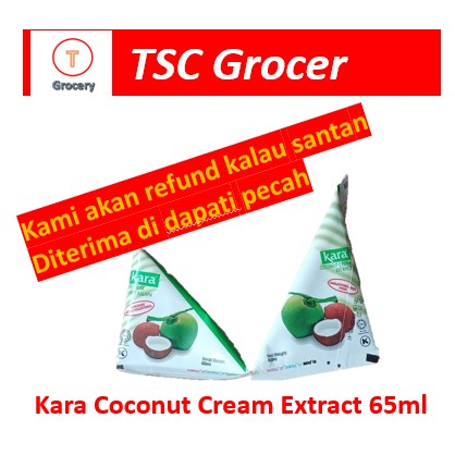 Kara Santan Kelapa 65ml: Kegunaan, Saiz Pek dan Maklumat Tarikh Luput