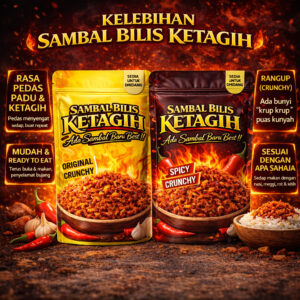 Ketagih Sambal Ikan Bilis Garing 100g: Ciri dan Pilihan Varian