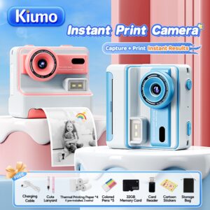 Kiumo Kids Camera Instant Print: Kamera Cetak Terus Digital 1080p untuk Kanak-Kanak