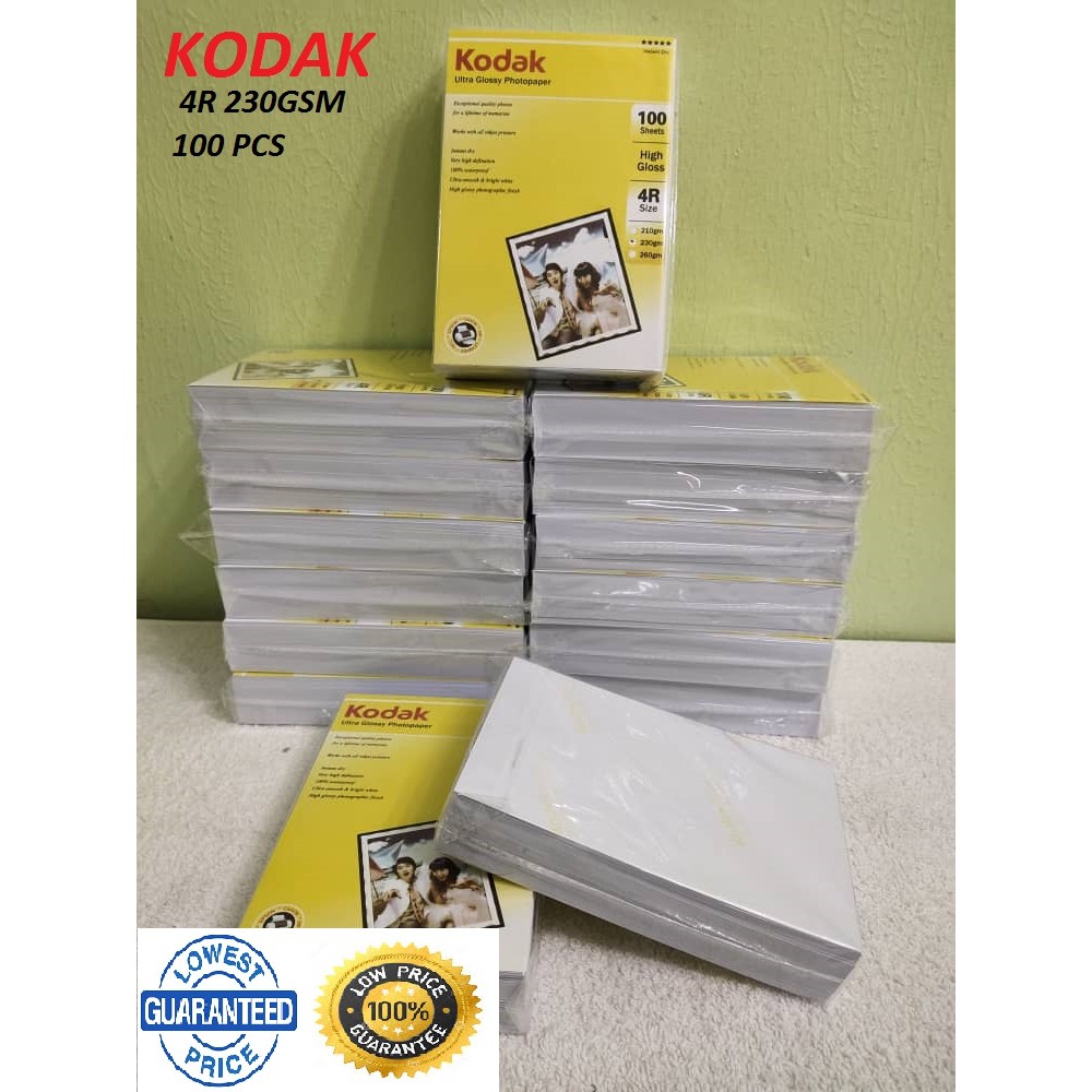Kodak Glossy Photo Paper 4R 230Gsm