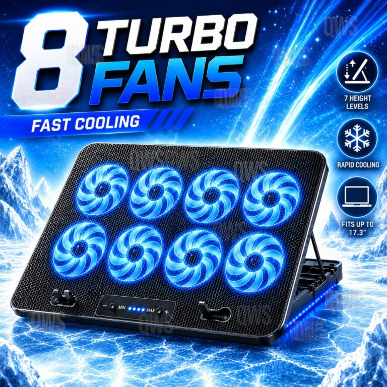 Laptop Cooling Pad dengan Dual USB dan LED