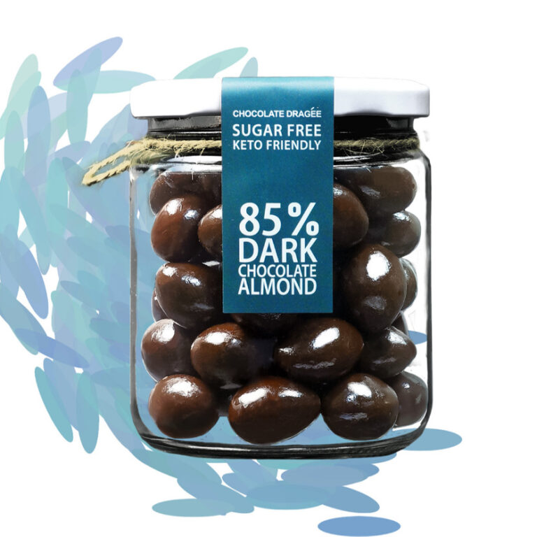 Lemistry 85% Sugar Free Keto Bitter Dark Chocolate Almond Dragées