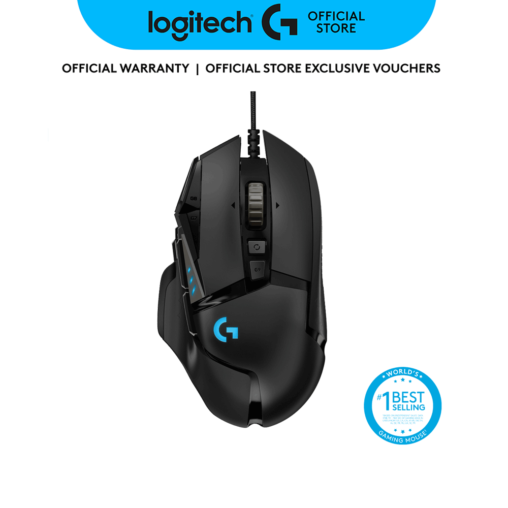 Logitech G502 HERO: Tetapan, Sensor HERO 25K dan Berat Boleh Laras
