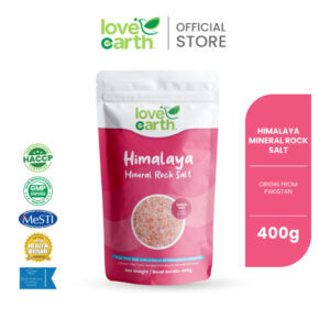 Love Earth Himalaya Mineral Fine Rock Salt 400g: Garam Bukit Halus untuk Kegunaan Harian
