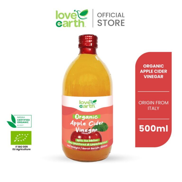 Love Earth Organic Apple Cider Vinegar 500ml