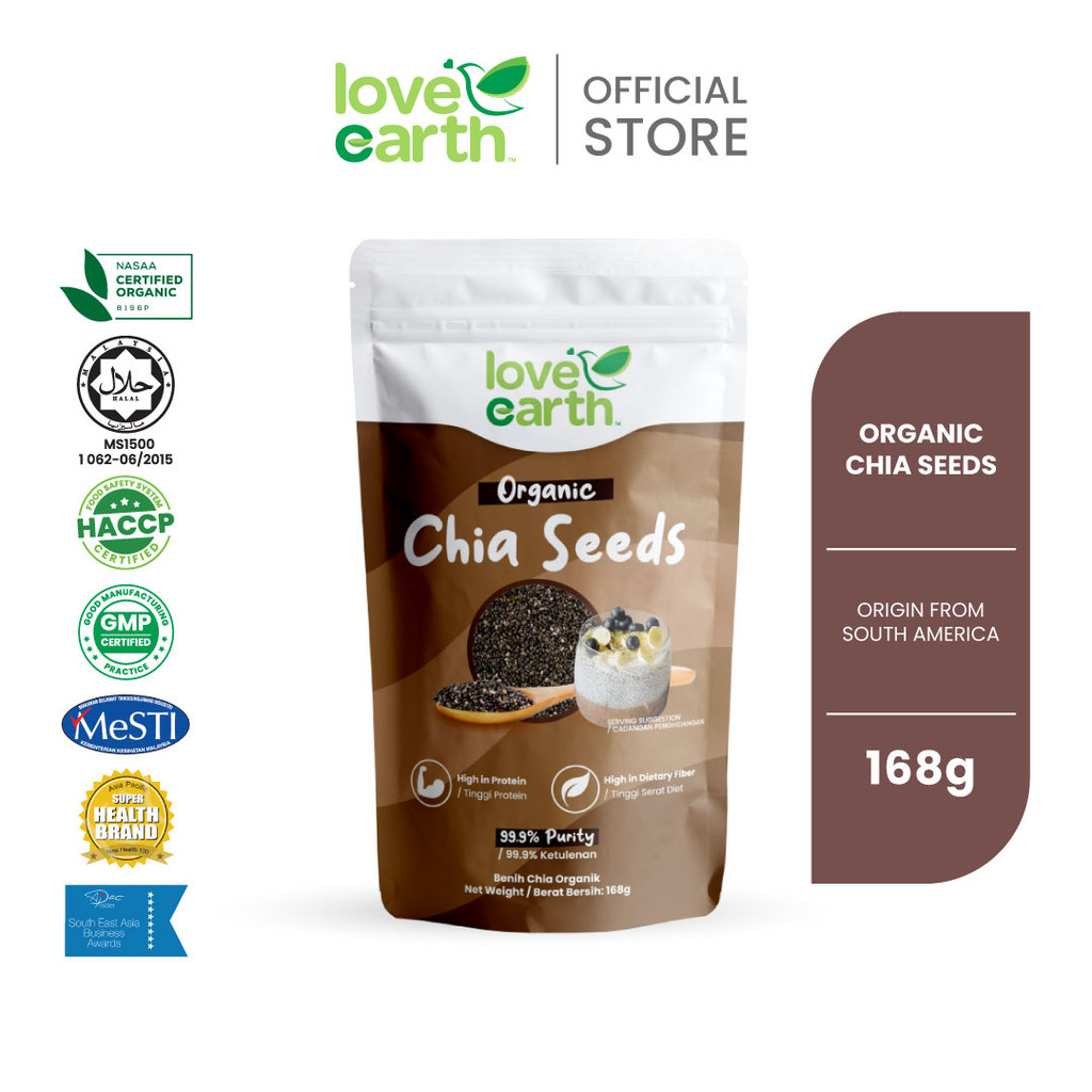 Love Earth Organic Chia Seed 168g: Pilihan Organik untuk Diet