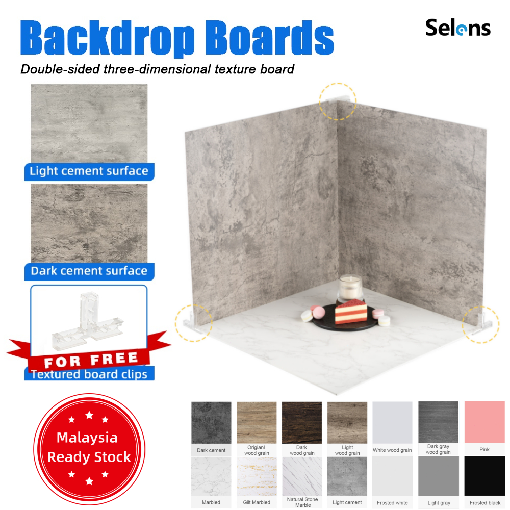 Selens Hard Background Board 60x60cm untuk Backdrop Studio