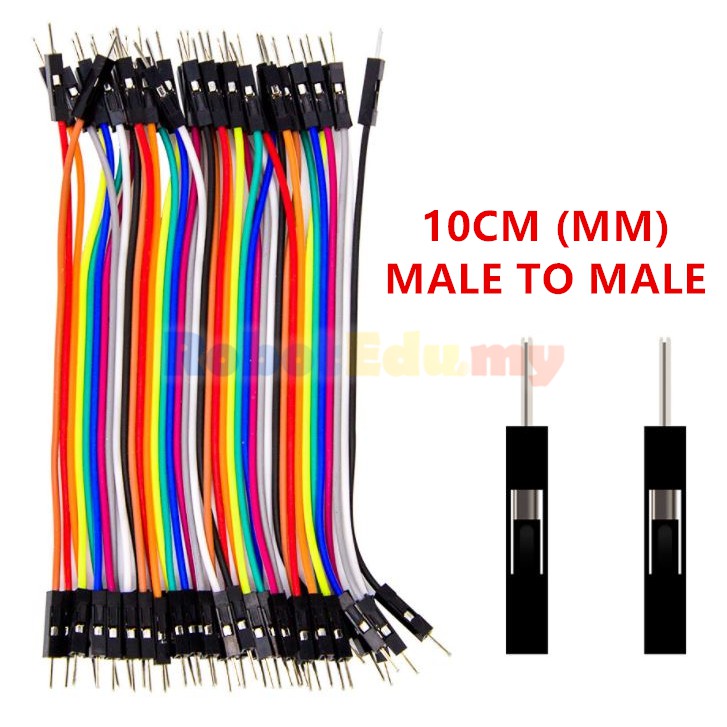 Dupont Jumper Wire Male To Male 40pcs untuk Projek DIY Arduino dan Breadboard