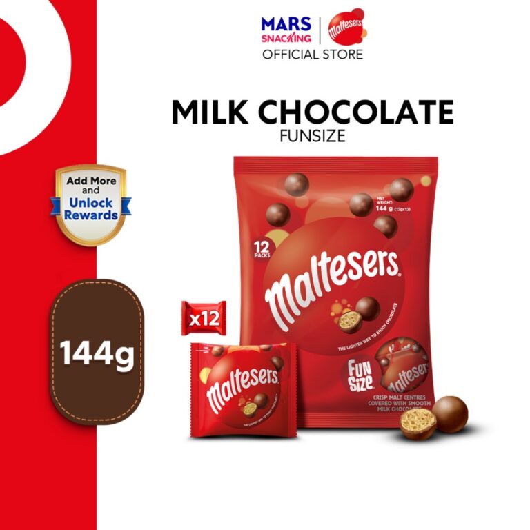 Maltesers Milk Chocolate Fun Size 144g: Kenali Saiz, Ciri Crispy dan Kesesuaian Kongsi