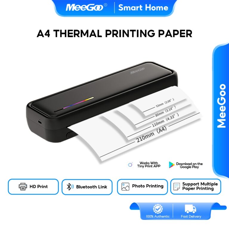 MeeGoo Portable Printer 200DPI: Ciri dan Kegunaan Pencetak Terma Tanpa Dakwat
