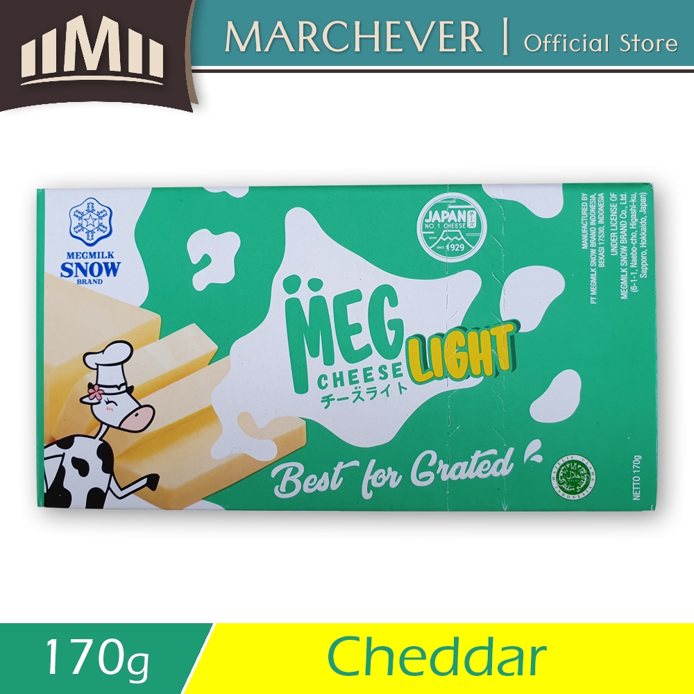 Meg Cheddar Cheese Light 170g