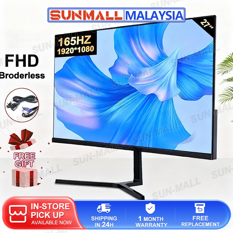 Monitor PC 24 Inci dan 27 Inci dengan Speaker dan Kadar Segar Semula Tinggi