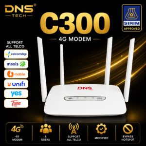 Modem WiFi C300: Pilihan Akses Internet Mudah Alih untuk Pelbagai Telco