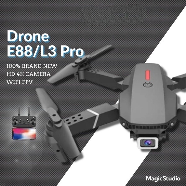 Drone E88 / K3 Pro FPV 4K: Ciri Lipat dan Kamera Berkembar