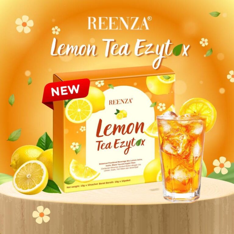 REENZA EzyTox Lemon Tea Drink: Ciri, Pembungkusan dan Semakan Label
