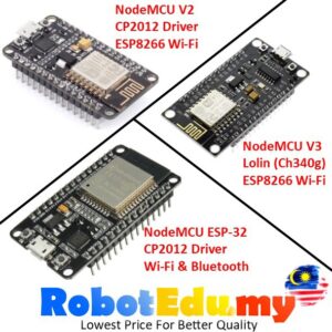 NodeMCU V2 / LoLin V3 / ESP32: Pilihan Modul IoT dan Bluetooth untuk Projek Anda