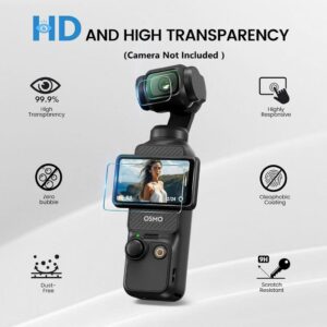 Screen Protector DJI Osmo Pocket 3: Pelindung Skrin dan Kanta 9H HD