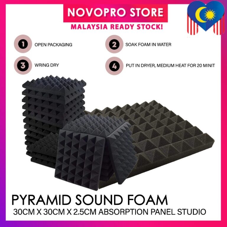 Novopro Pyramid Soundproof Foam: Fungsi, Spesifikasi dan Kegunaan Akustik