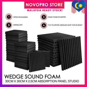 Novopro Wedge Sound Foam 30cm X 30cm X 2.5cm: Fungsi dan Pilihan Panel Akustik