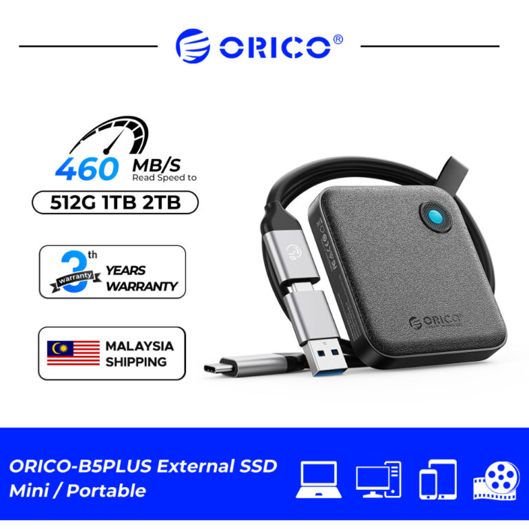 ORICO Portable SSD B5PLUS: Pilihan Storan Luar Mudah Alih