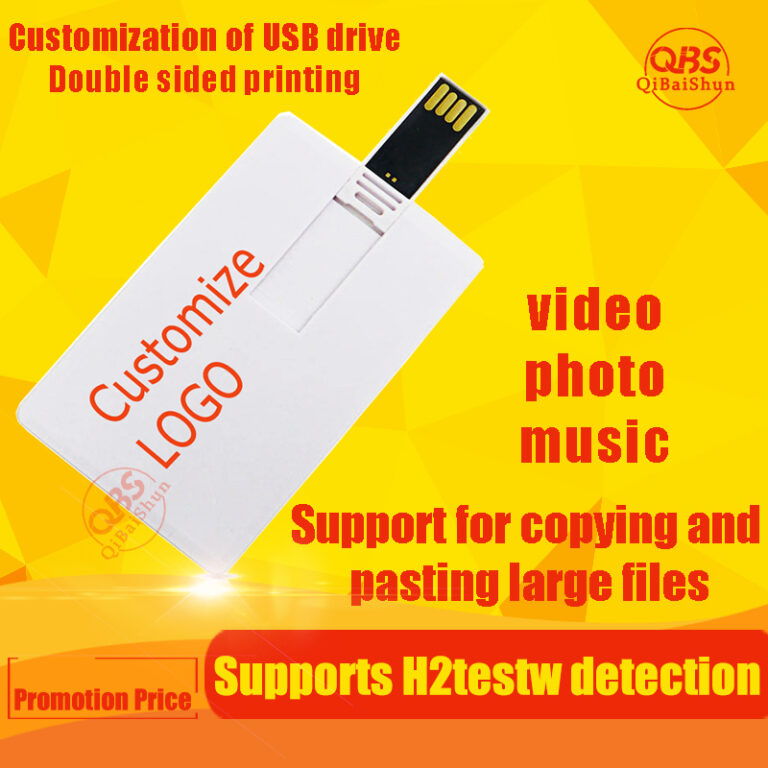 PenDrive DIY USB Flash Drive Kad Nama Plastik dengan Pilihan Cetakan Logo