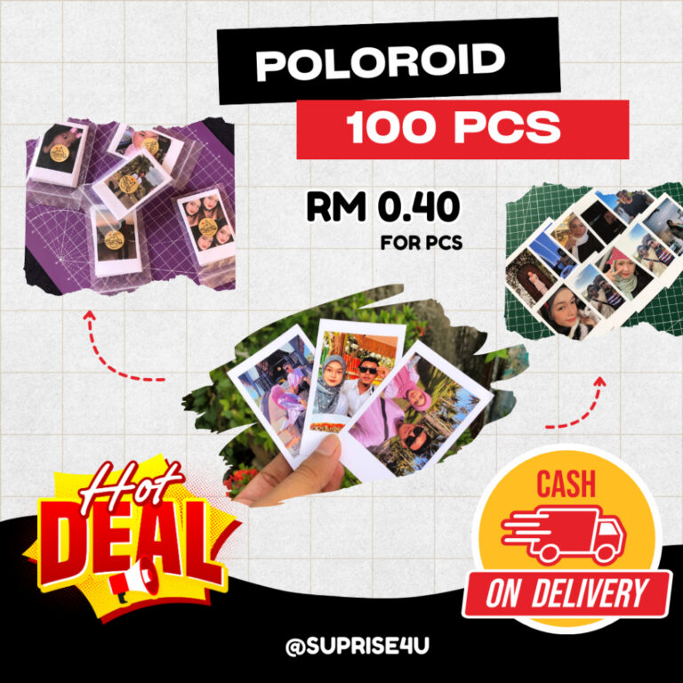 POLOROID White FRAME: Panduan Cetak Minimum 9 Keping