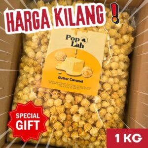 PopLah Mushroom Popcorn Caramel 1kg: Pilihan BORONG untuk Kudapan Manis