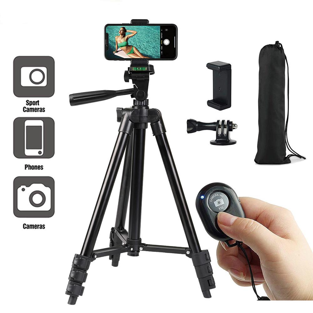 Portable Phone Tripod dengan Kawalan Bluetooth untuk Vlogging dan Rakaman