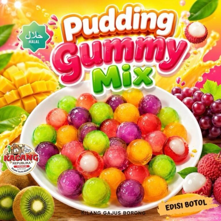 PUDDING O GUMMY MIX: Pilihan Jeli 4 PERISA dalam BALANG Halal