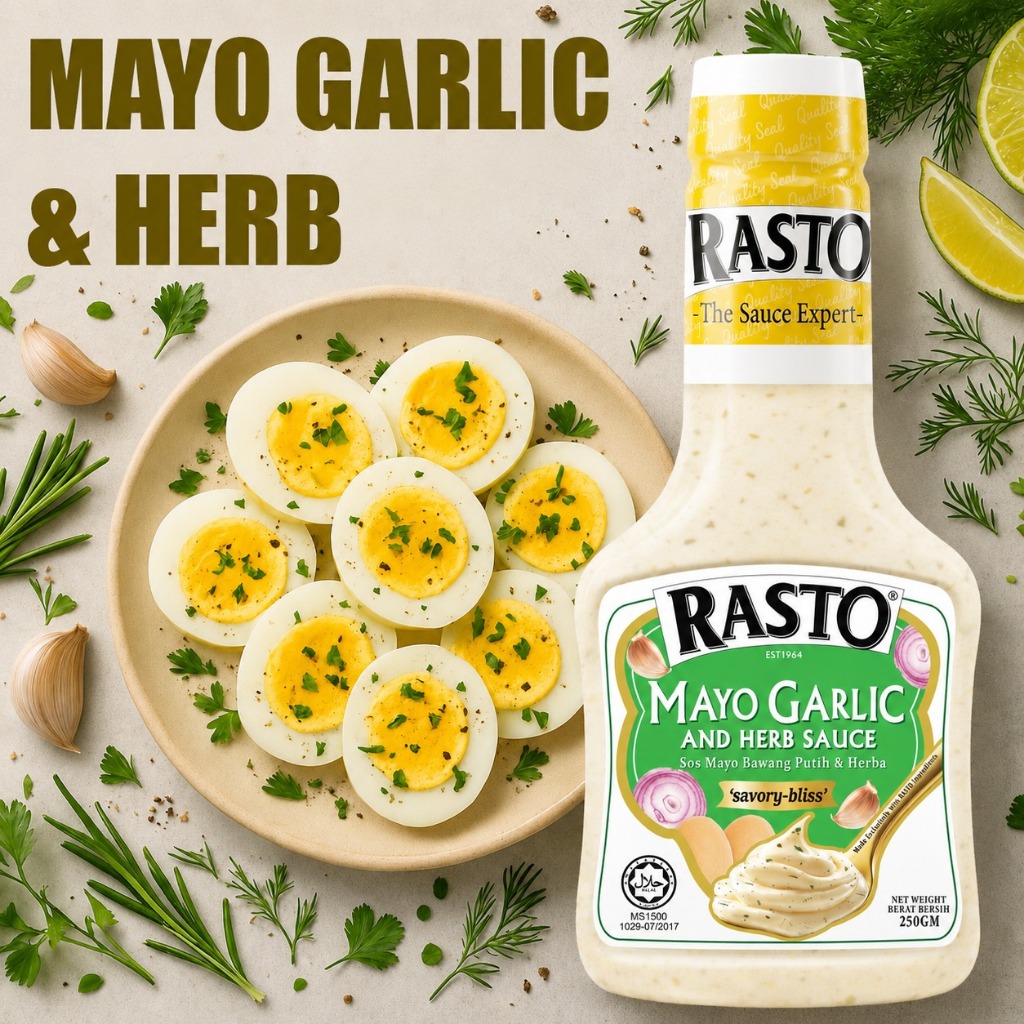 RASTO MAYO GARLIC dan HERB 250Gm: Ciri dan Kegunaan