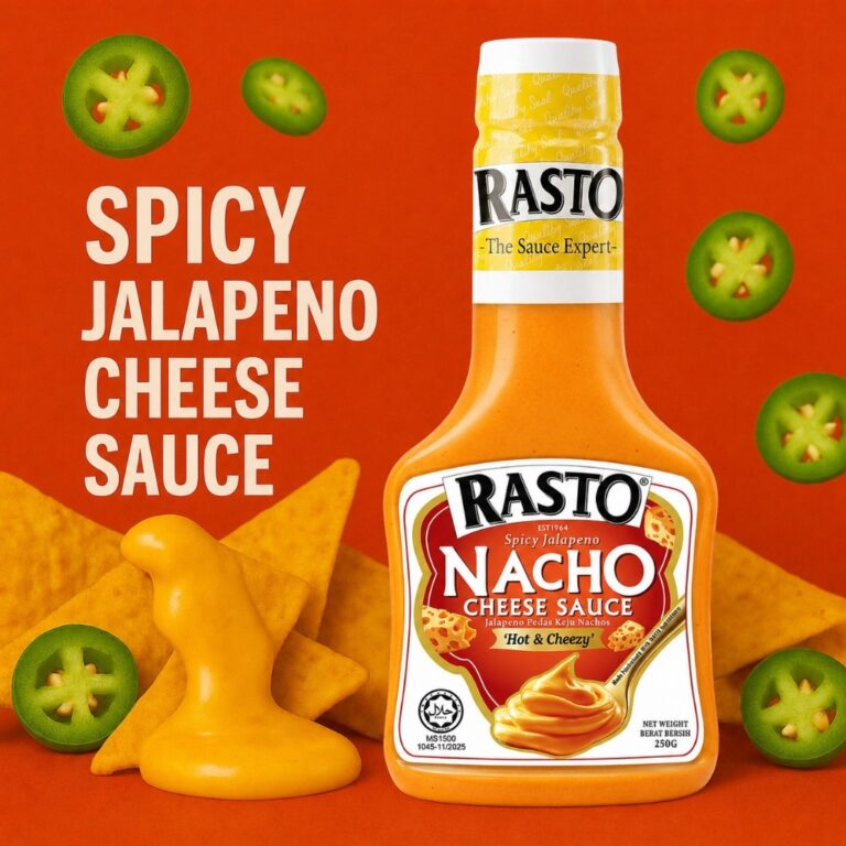 RASTO SPICY JALAPENO CHEESE SAUCE 250GM: Ciri dan Kegunaan