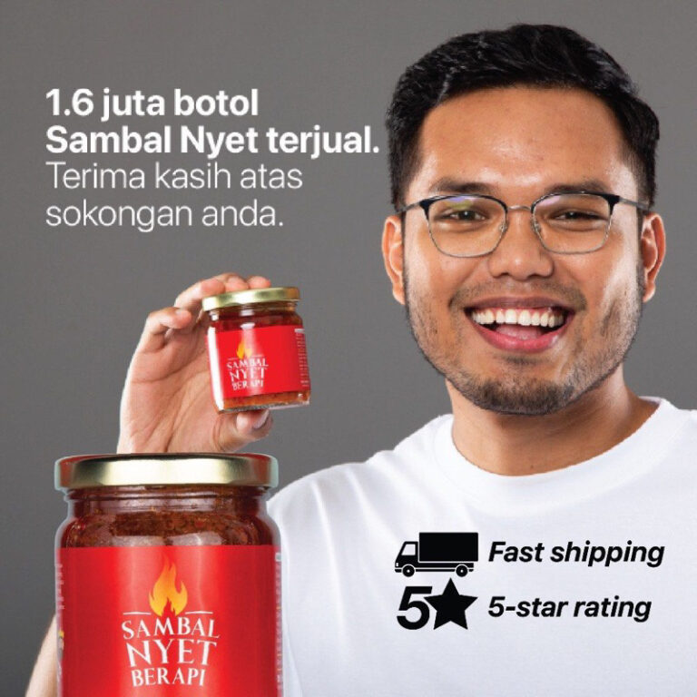 SAMBAL NYET BERAPI BY Khairul Aming 180Gm