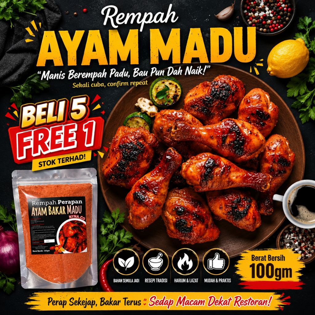 Rempah Ayam Madu Honey BBQ 100g