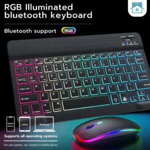 RGB Backlit Wireless Bluetooth Keyboard And Mouse