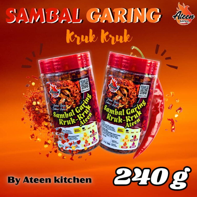 Sambal Garing Kruk Kruk Ateen 240g: Ciri dan Panduan Pembeli